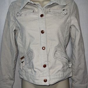 #264✅ Levi’s cream colored corduroy jacket